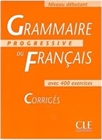 Obrazek Grammaire Progressive du Francais Debutant klucz