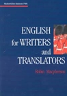 Obrazek English for Writers and Translators