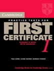 Obrazek Cambridge Practice Tests for First Certificate 1 self study